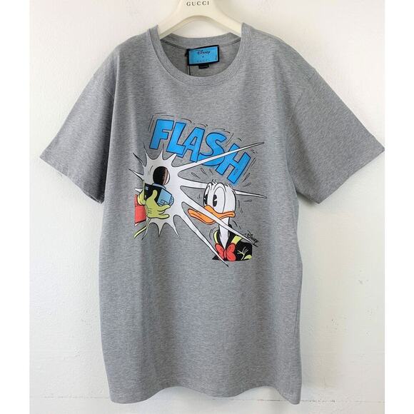 NWT Gucci X Disney Donald Duck T-Shirt Gray Size L - Picture 6 of 15